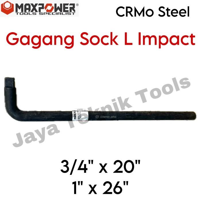 GAGANG SOK IMPACT L MAXPOWER HANDLE SOCK 3/4 1 INCH SOCKET