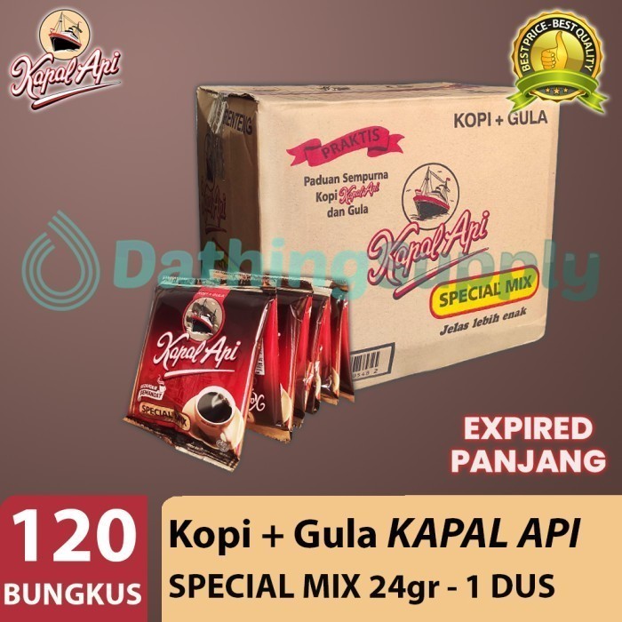 

Grosir Kopi Kapal Api Special Mix Dus Isi 12 Renceng 120 Bungkus / Ctn