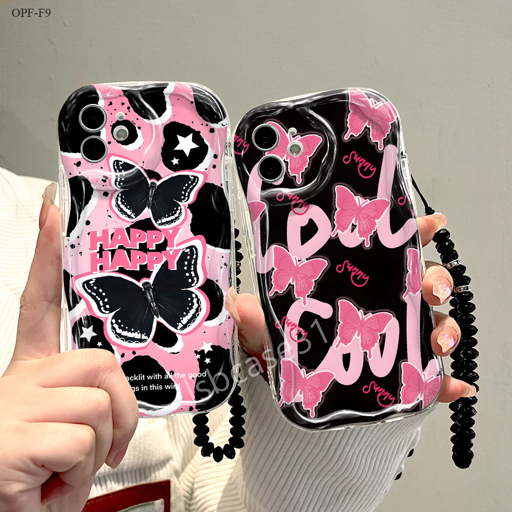 OPPO F9 F11 F23 5G Case Untuk Hp Cassing Soft Phone Case Kesing Softcase Casing Sofcase Butterfly 40