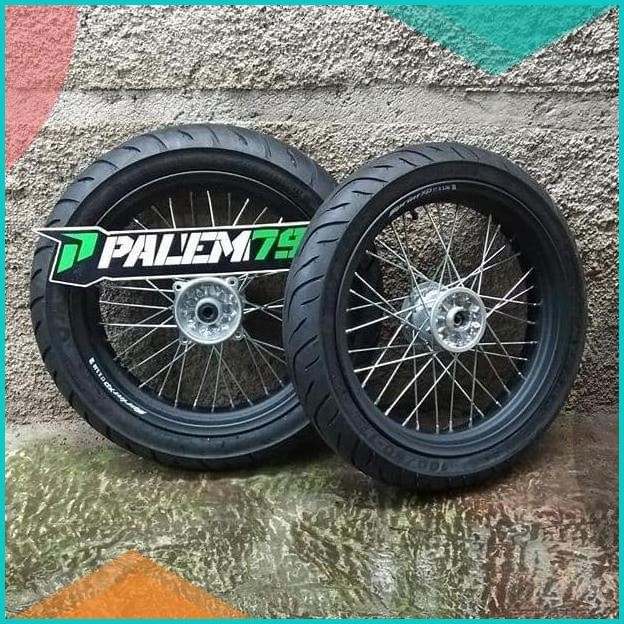 Wheelset KLX 150 & Dtracker Supermoto - Paket Ban Velg 17 300 350 8JVL