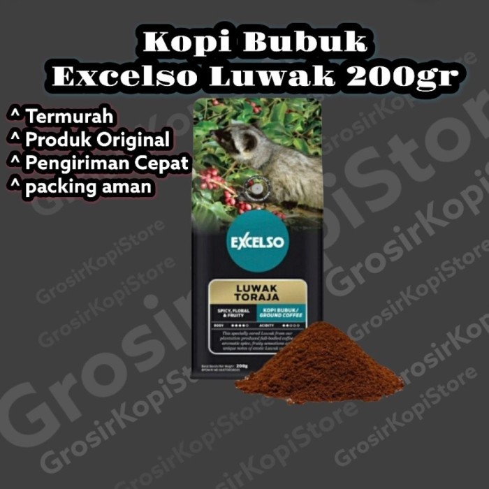 

Excelso Luwak Toraja Bubuk 200Gr