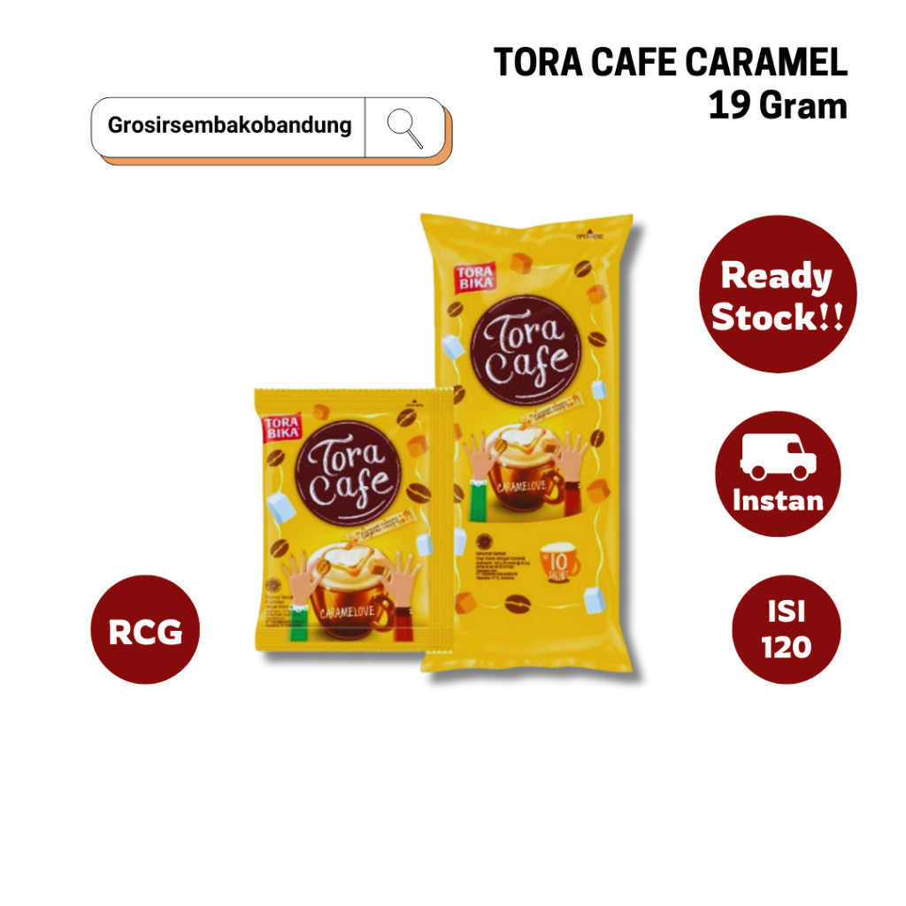 

TORA CAFE KOPI INSTANT CARAMEL LATTE RCG 10x19g - 1 Dus - Kota Bandung