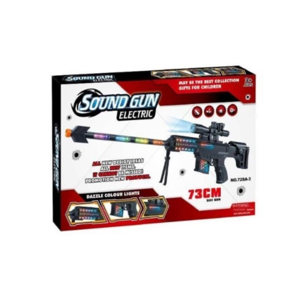 Racun Shopee Mainan Anak Sound Gun Electric Mainan Temak Laser Mainan Tembakan Anak Y-76
