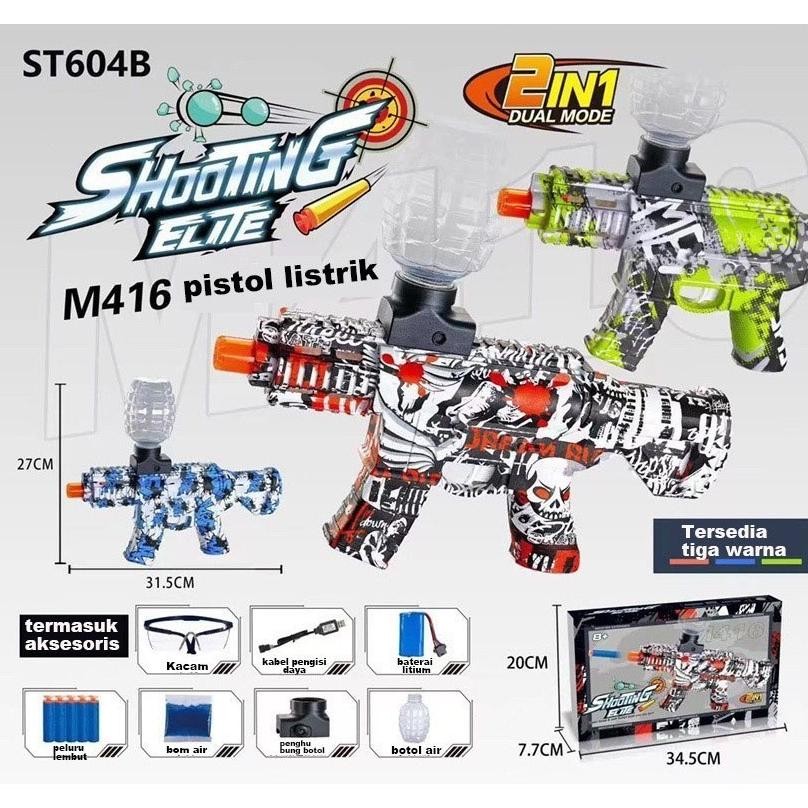Promo Spesial Funbaby  Water Gel Blaster Elektrik Auto Full Otomatis Mainan Pistol Gelembung Pistol 