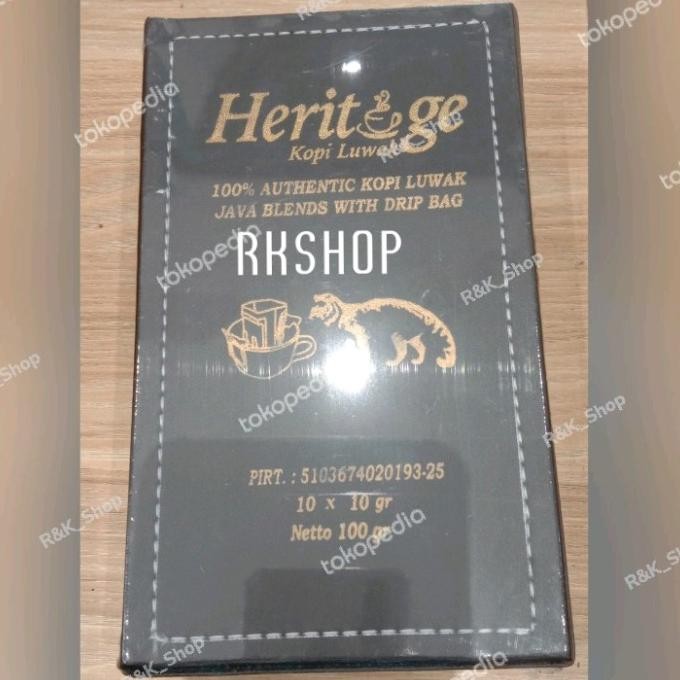

Heritage Kopi Luwak 100%Authentic Kopi Luwak 100Gr