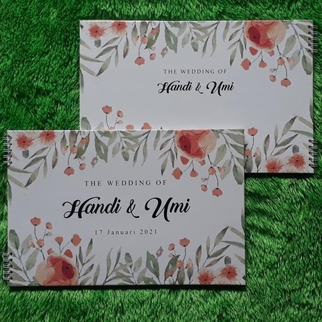 

Buku Tamu Pernikahan | Guestbook Custom | Hardcover Wedding BT-25