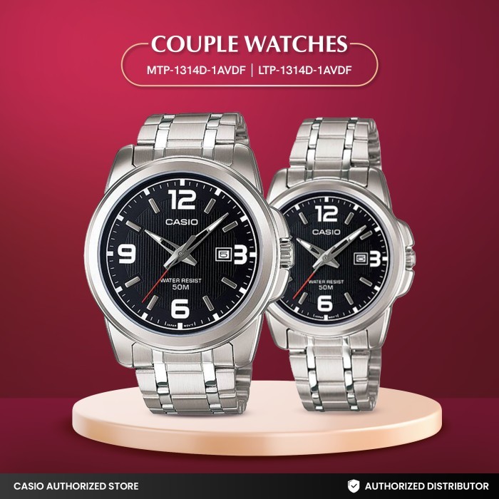 Casio Jam Tangan Couple Analog 1314D-1AVDF