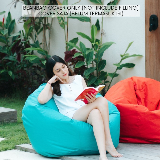 Had Bean Bag Ball Cover- Beanbag Bulat Waterproof Murah - Kursi Santai