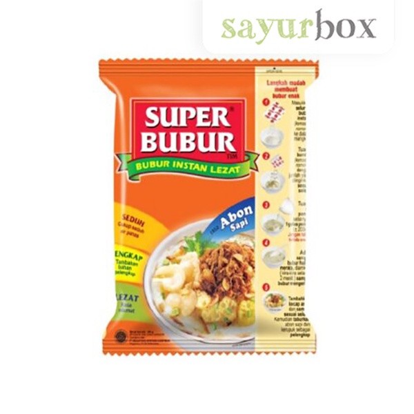 

Super Bubur Abon Sapi Single 49 gram Sayurbox