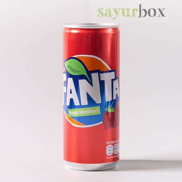 

Fanta Minuman Soda Strawberry Kaleng 250 ml Sayurbox