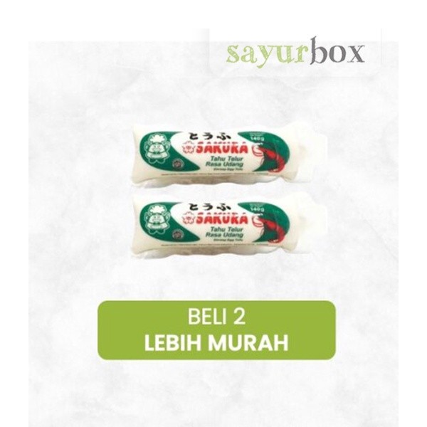 

Bundling - 2 x Sakura Tahu Telur Udang 140 gram Sayurbox