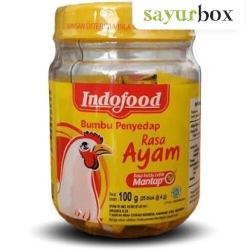

Indofood Bumbu Penyedap Ayam Cube Jar Kaldu Ayam 100 gram Sayurbox