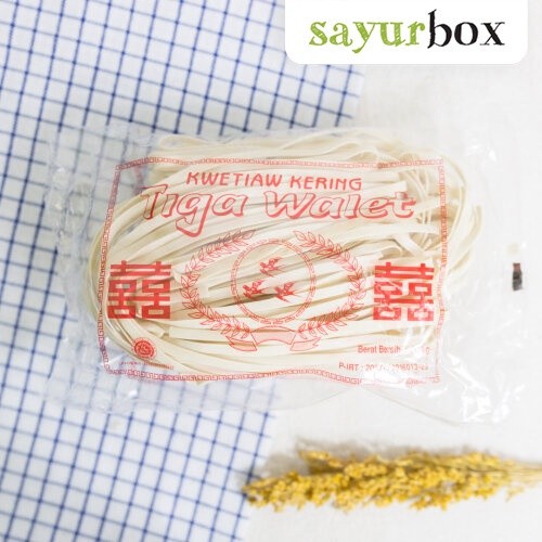 

Kwetiau Kering Cap Tiga Walet 200 gram Sayurbox