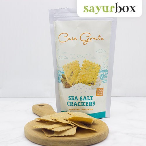 

Casa Grata Snack Crackers Sea Salt 70 gram Sayurbox