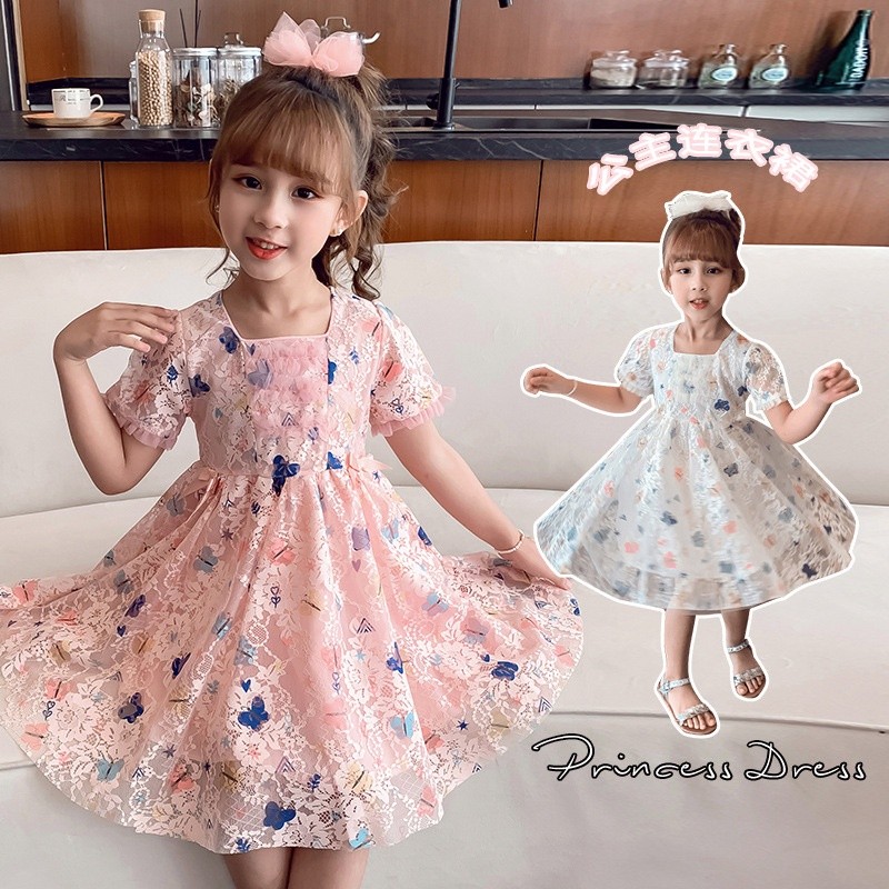 Dres Anak Fashion Wanita Ultah Kekinian Pakaian Korean Style Dress Pesta Umur 2-10 Tahun Kado Hadiah