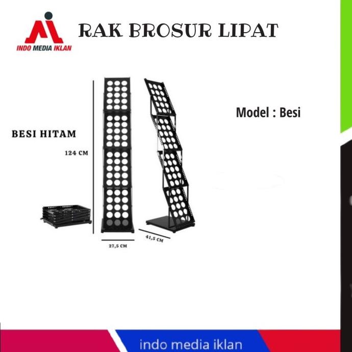 

Baru | Rak Brosur Besi Hitam 4 Susun / Rak Brosur 7 Susun