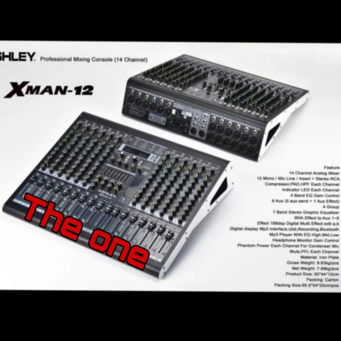 mixer audio ashley xman 12 / Xman12 12 channel usb bluetooth