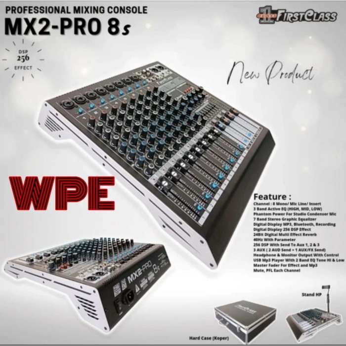 mixer audio firstclass mx2 pro8 s mx2 pro 8s original