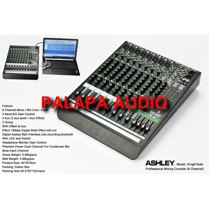 MIXER ASHLEY KING 8 NOTE