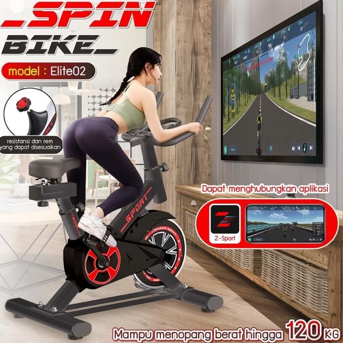 Sepeda Statis / Spin Bike / Spining Bike / Model S303 Black Premium Quality