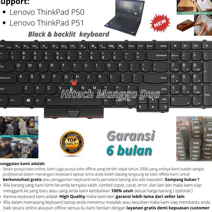 Ready Stock Keyboard Lenovo Thinkpad P50 P51 New Original