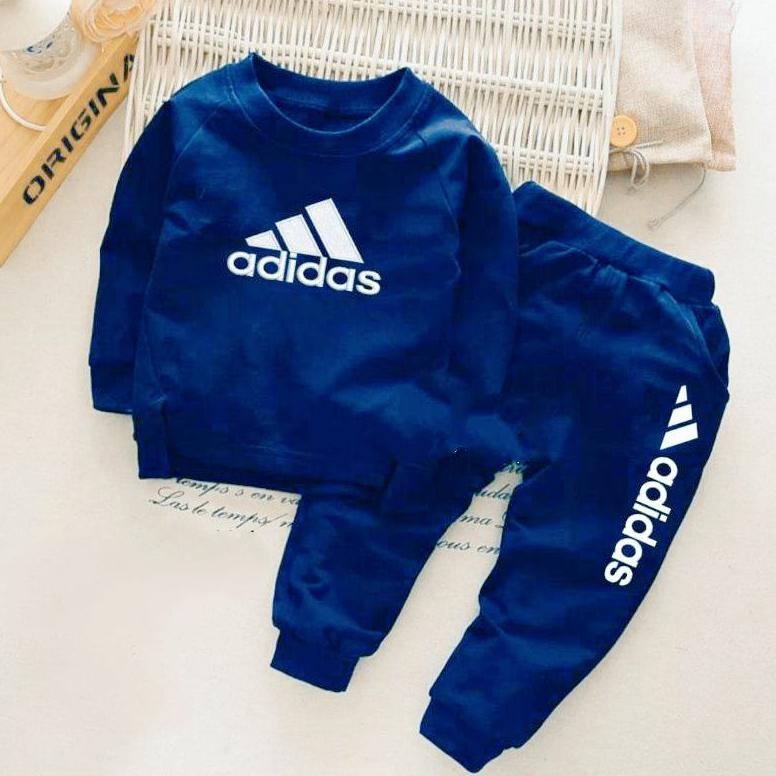 se-7 Stelan Jogger Adidas Anak Laki/Perempuan Premium Usia 1-10 Tahun Set Training Anak Laki laki da
