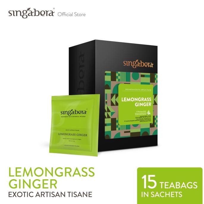 

TERBARU SINGABERA LEMONGRASS GINGER - HERBAL INFUSION-1 BOX-15 SACHET !!!!!