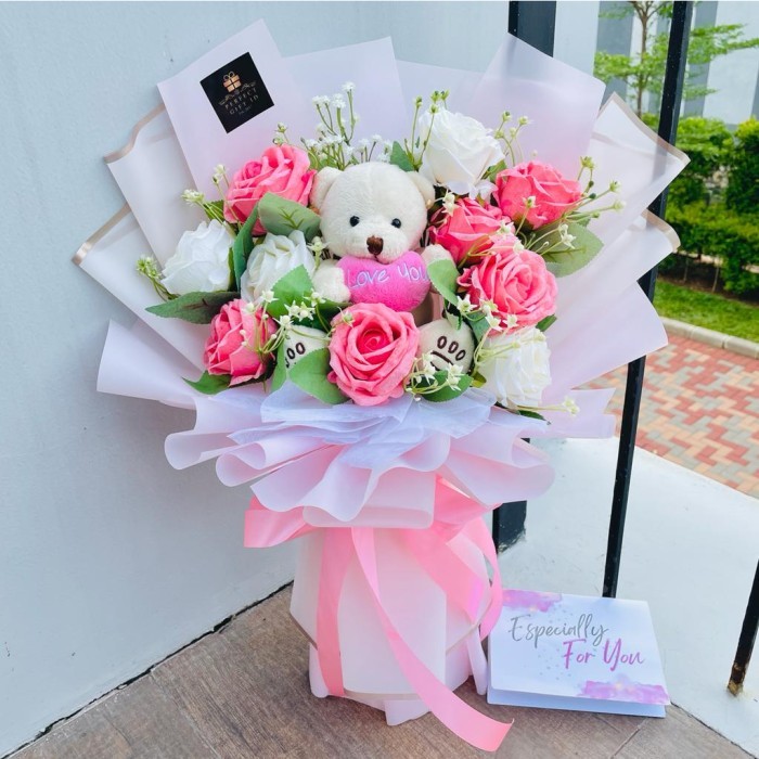 

Buket Bunga Artificial Boneka Romantis