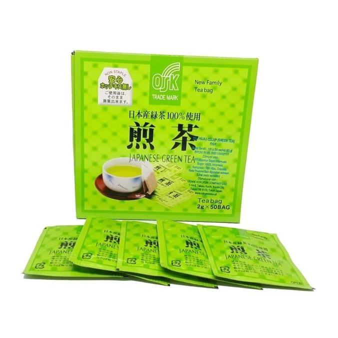 

NEW PRODUK OSK JAPANESE GREEN TEA / OSK GREEN TEA TEH HIJAU JEPANG 50 SACHET !!!!!