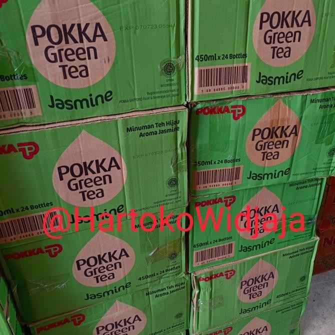 

READY STOCK POKKA GREEN TEA JASMINE BOTOL DUS ISI 24 BOTOL !!!!!