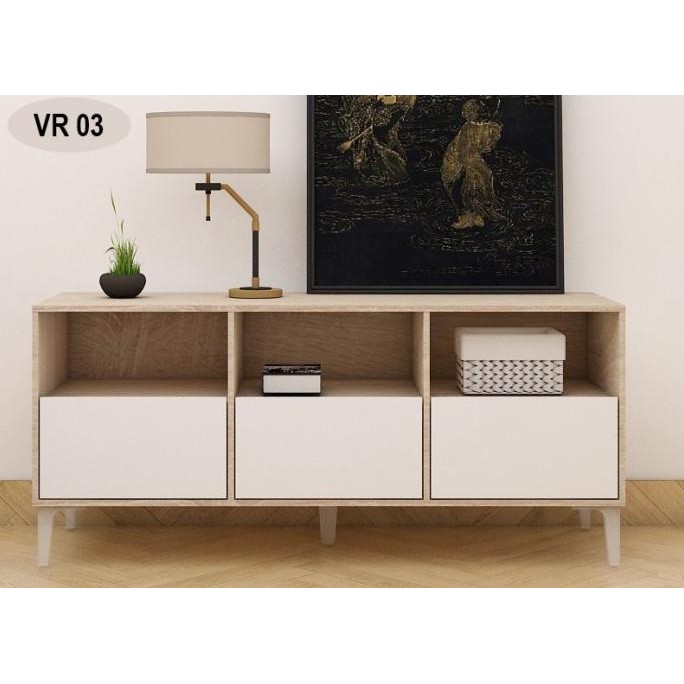 

Baru | Lemari Kabinet Minimalis Multifungsi 3 Rak Plus 3 Pintu | Credenza