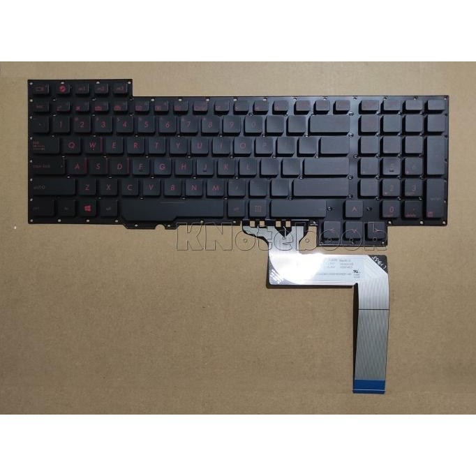 Ready Stock Keyboard Asus Rog G751 G751J G751Jl G751Jm G751Jt G751Jy Red Word