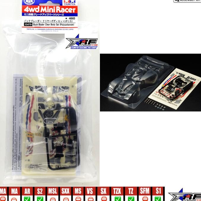 TAMIYA 15479 BUCK BLADER CLEAR BODY SET (POLYCARBONATE)