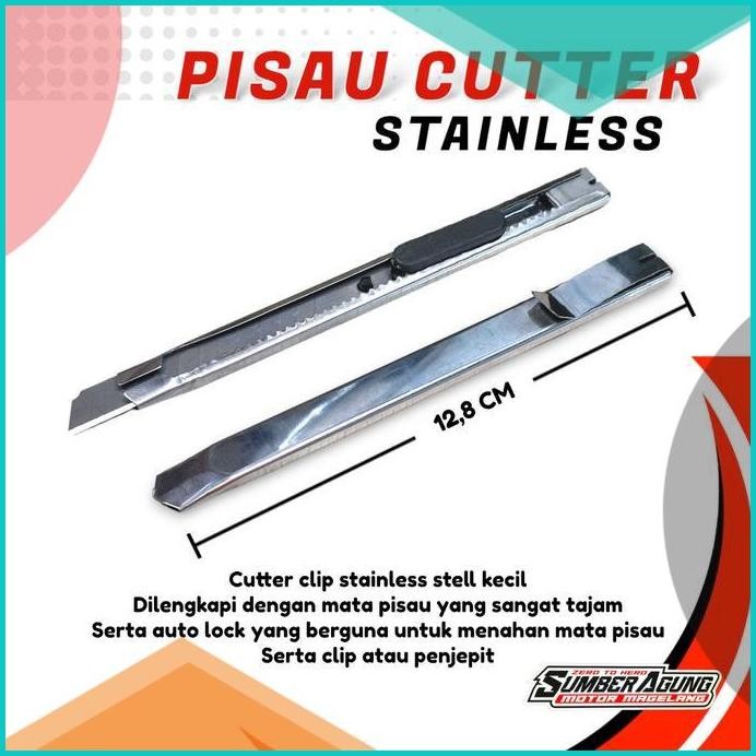 

PISAU CUTTER MINI STAINLESS CHROME LANCIP 140BZ4 tools n parts