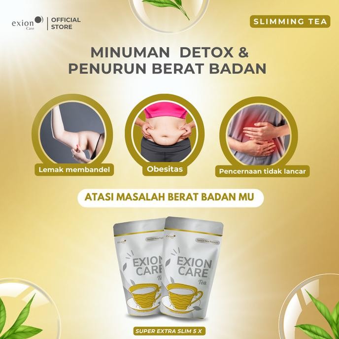 

READY STOCK EXIONCARE GOLD SLIMMING TEA - TEH DETOX ISI 2 POUCH ( 20 TEA BAG ) !!!!!