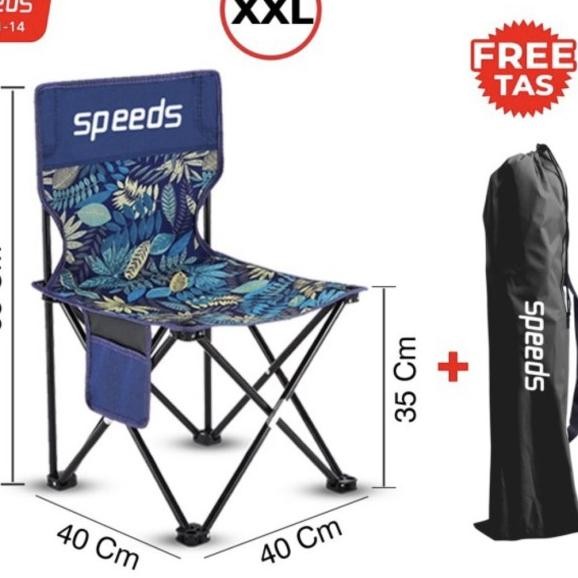 Kursi Lipat Outdoor Portable Kursi Camping Bangku Gunung Speed (Xl)