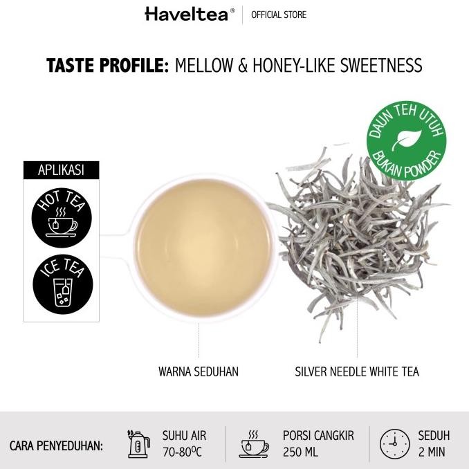 

READY STOCK WHITE ANGKASA | MINI TIN | HAVELTEA | WHITE TEA | SILVER NEEDLE !!!!!
