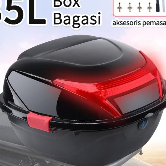 Epic Finds Box Motor Belakang, Bagasi Motor, Helm Sepeda Motor Bagasi