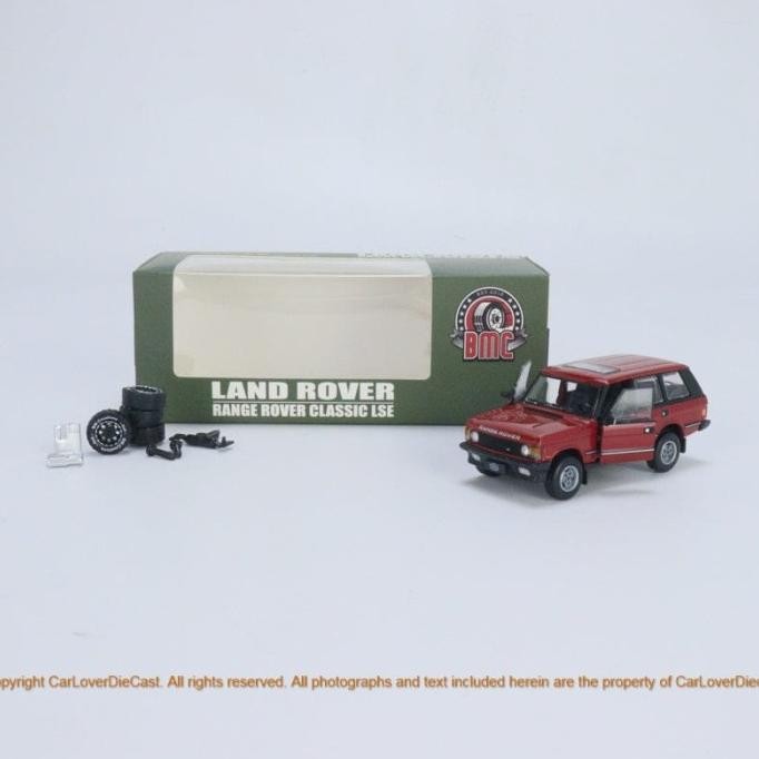 diecast 1:64 bm creations range rover classic lse merah