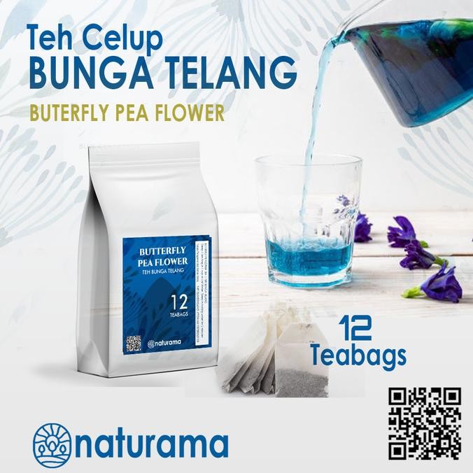 

READY STOCK TEH BUNGA TELANG CELUP 12 TEABAGS NATURAMA TEH BIRU ORGANIK !!!!!