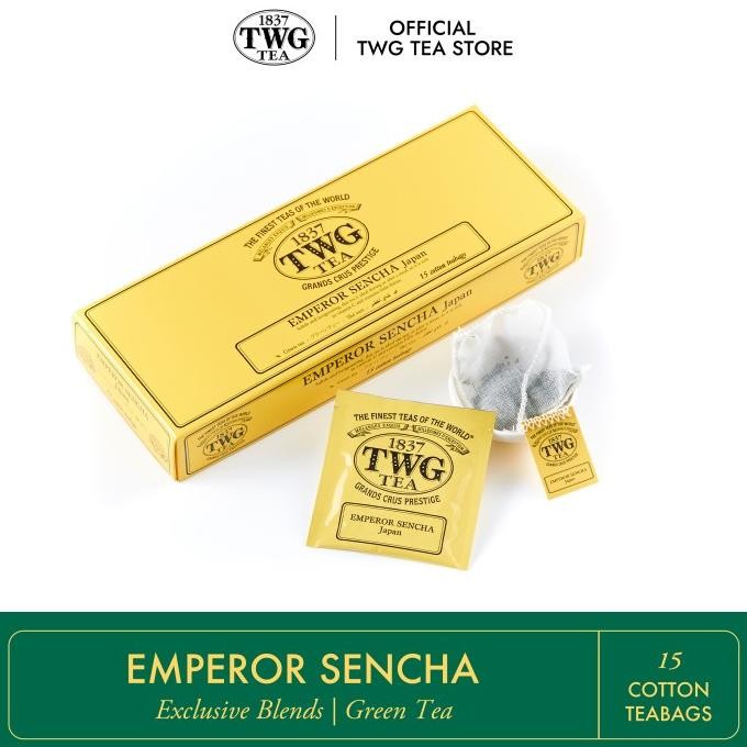 

BIG SALE TWG TEA EMPEROR SENCHA, COTTON TEABAG !!!!!