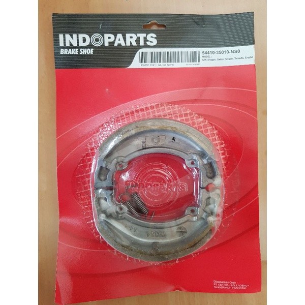 Pakrem / Kampas rem Tromol Belakang Indopart 54410-35010-NS0 | Untuk Motor Suzuki Shogun, Satria, Sm