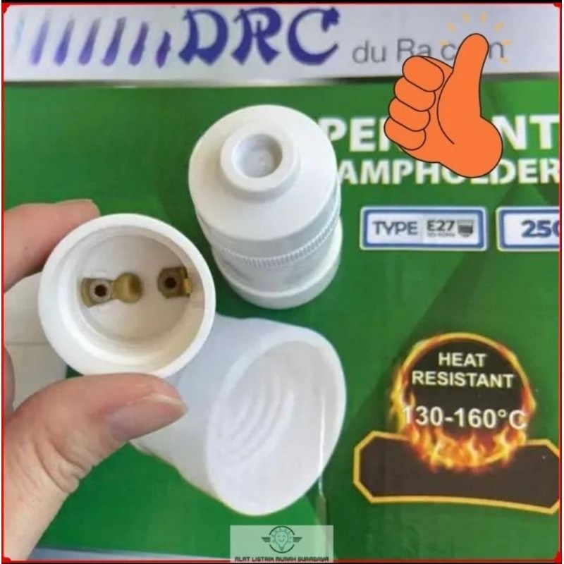 fitting gantung model broco /fitting gantung putih model broco /fitting gantung bakelit/fitting e27