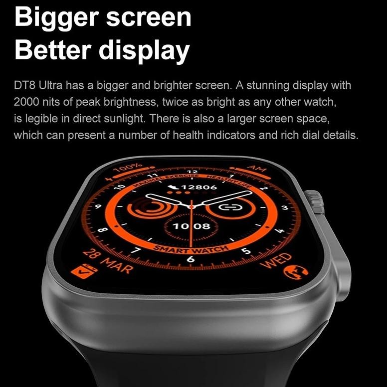 Promo Smartwatch Series 8 T900 Ultra Full Screenbluetooth Hd Full Touch Screen Smartwatch 8.8