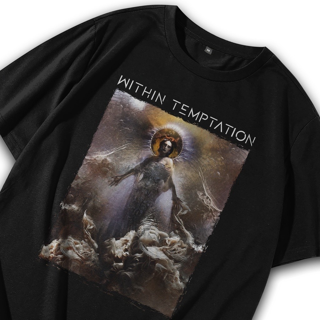 KAOS METAL ID - Kaos Band Gothic Metal Within Temptation  / Tshirt Band / T shirt Band / Baju Band O