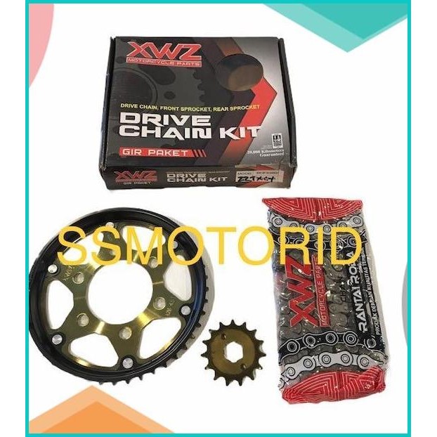 Paket Rantai Gir Gear set Girset Gir Motor Honda CBR 150 NEW K45N 140