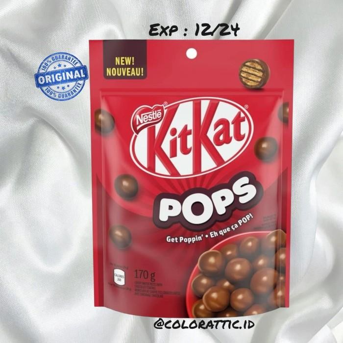 

KitKat Pops Milk Chocolaty Snack Pouch - From Canada Kualitas Terbaik