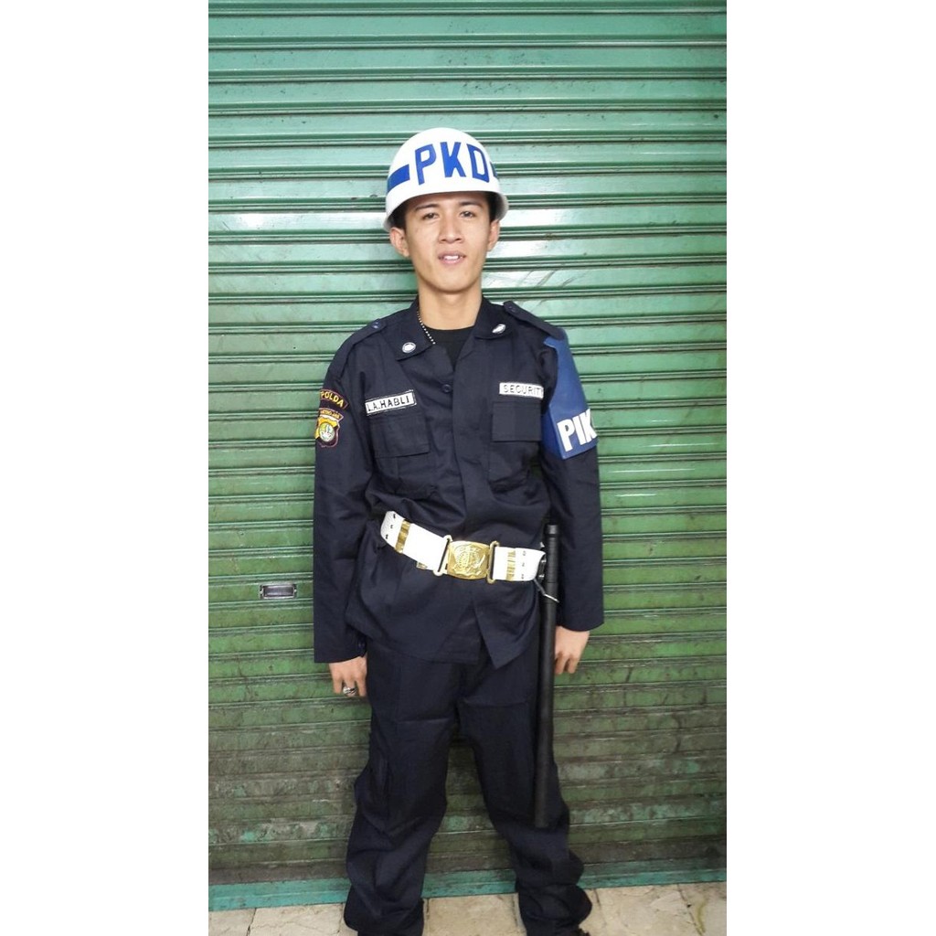 Setelan Pdl Biru Satpam - Pdl Security Baju Lapangan Premium Berkualitas
