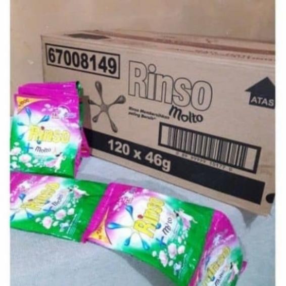 Diterjen Rinso Molto Bubuk 1000 An Renceng 1 Dus Isi 126 Pcs Ok