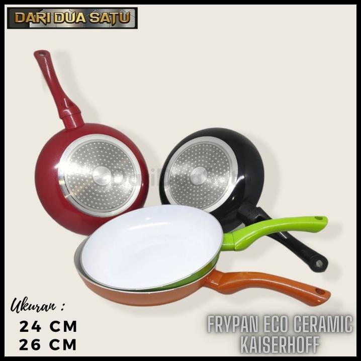 Frypan Eco Ceramic Kaiserhoff Wajan Keramik Induksi